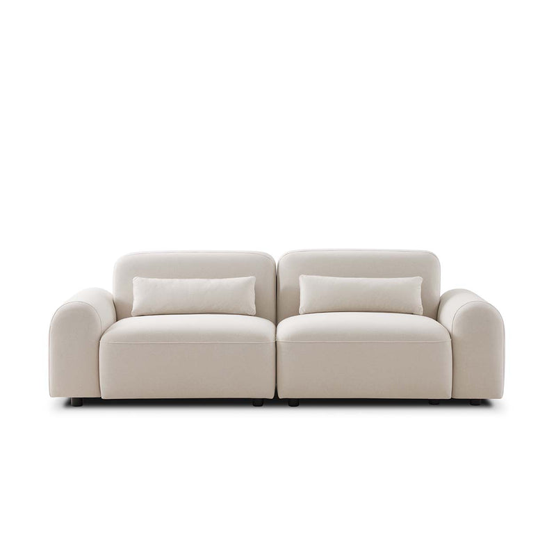 Claw 2-piece sofa, front view